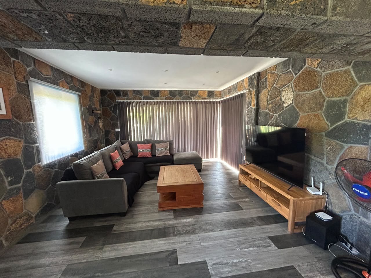 Living room at La Isla Villa
