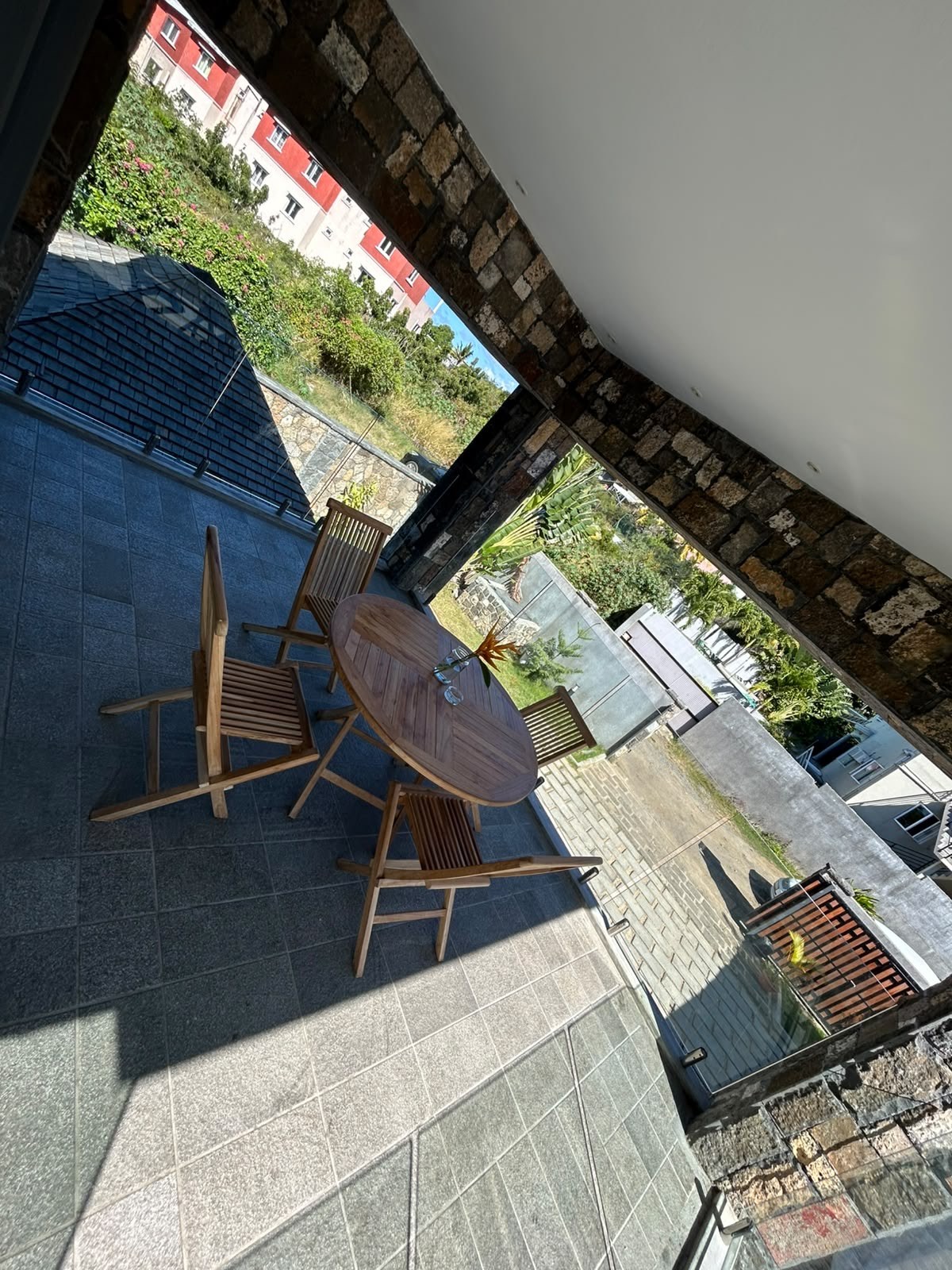 Outdoor terrace at La Isla Villa